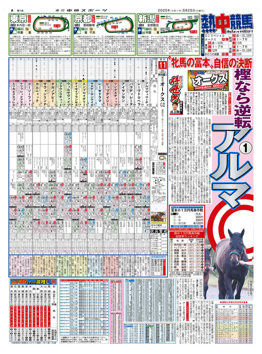 過去10年 レーシングペーパー - 競馬新聞｜JRDB 競馬アラカルト