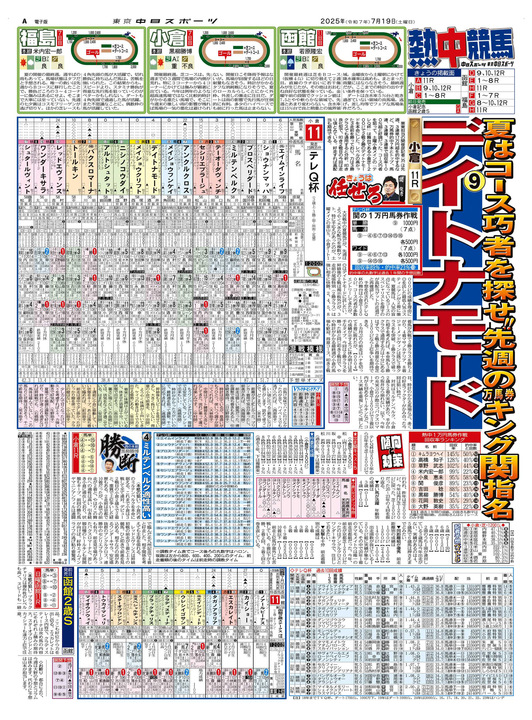 競馬新聞バックナンバー バックナンバー|東京中日スポーツ電子版
